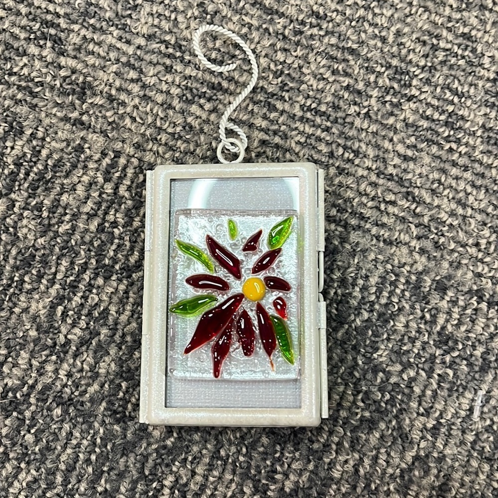 Locally made glass ornament